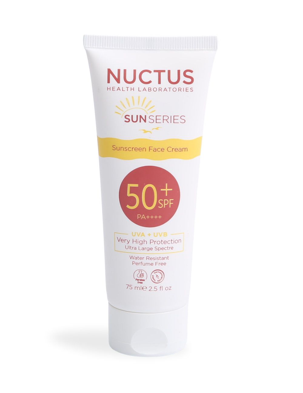 Nuctus Güneş Kremi 50+ SPF UVA/UVB Güneş Koruması 75 ml